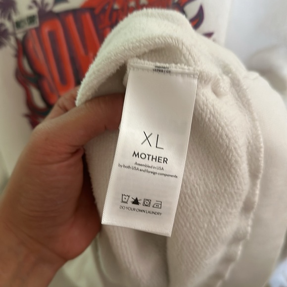 Mother Denim The Drop Square Sweatshirt - Snowbird - Picture 6 of 12